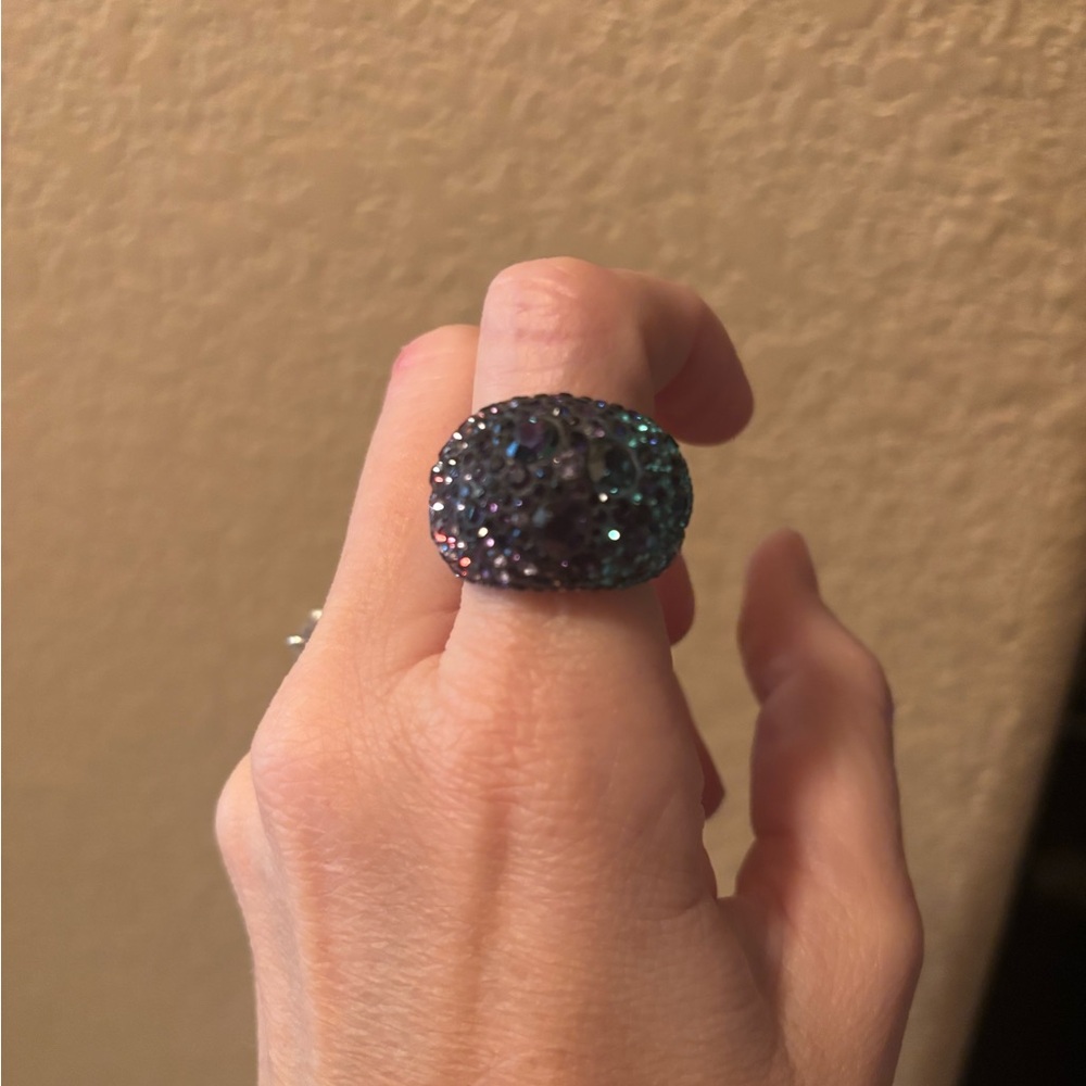 Swarovski Crystal Elegant Multicolor Crystal Dome Ring